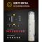 2pcs Boat Trailer Guide Light with Reverse Lights Waterproof Boat Trailer Post Pipe Guide Lights, Boat Trailer Turn Signal Brake Tail Lights 12V