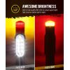 2pcs Boat Trailer Guide Light with Reverse Lights Waterproof Boat Trailer Post Pipe Guide Lights, Boat Trailer Turn Signal Brake Tail Lights 12V