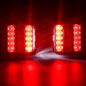 Magnetic LED Trailer Towing Light Kit, 24ft Cable with 7 pin plug, IP68 Waterproof, DOT Approved
