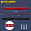 Red Trailer Light Bar, 15inch 11 LED Trailer Rear Light Bar, Park/Brake/Turn/Signal/Marker Waterproof Enclosed Trailer Lights for Utility Trailer Truck Pickup