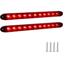Red Trailer Light Bar, 15inch 11 LED Trailer Rear Light Bar, Park/Brake/Turn/Signal/Marker Waterproof Enclosed Trailer Lights for Utility Trailer Truck Pickup