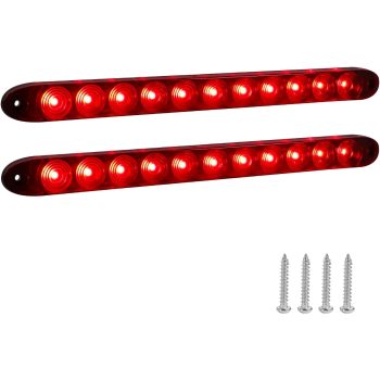Red Trailer Light Bar, 15inch 11 LED Trailer Rear Light Bar, Park/Brake/Turn/Signal/Marker Waterproof Enclosed Trailer Lights for Utility Trailer Truck Pickup