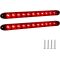 Red Trailer Light Bar, 15inch 11 LED Trailer Rear Light Bar, Park/Brake/Turn/Signal/Marker Waterproof Enclosed Trailer Lights for Utility Trailer Truck Pickup