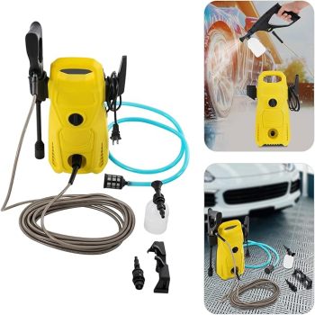 ATLI ATCW-1004 Electric Pressure Washer, Power Washer with Hose Reel, with Foam Cannon, Car Wash Machine with Nozzles,