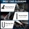ATVC-1009 Portable Car Vacuum Cleaner 12V DC Auto Handheld Vacuum LED Light Dust Cup & Storage Bag Lightweight for Car Cleaning