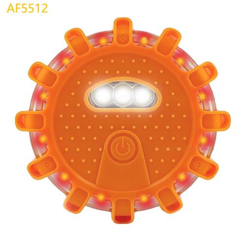ATLI AF5512 LED Road Flare Emergency Kit - 12+3 Lighting Modes with Magnetic Hook for Vehicle Rescue & Safety
