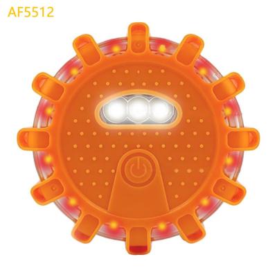 ATLI AF5512 LED Road Flare Emergency Kit - 12+3 Lighting Modes with Magnetic Hook for Vehicle Rescue & Safety