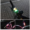 ATLI AF5239 Bike Light Set - LED Headlight & Tail Light for Road/Mountain Bicycles, Scooters with Warning Functions