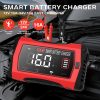 ATLI 16A 24V/12V Smart Battery Charger - for LiFePO4/Lead-Acid Batteries in Cars, Boats, ATVs & Lawn Mowers with Temp Compensation