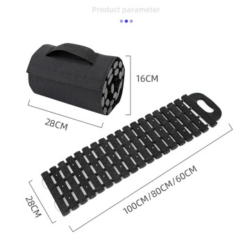 ATLI CT2103 Car Tire Traction Mat Pad Winter Tire Tracks Jack Board Grips Go Treads Foldable Road Chews Tire Emergency Traction Mats