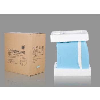 Portable Car Fridge - Mini Refrigerator with Battery Protection for Camping & Travel