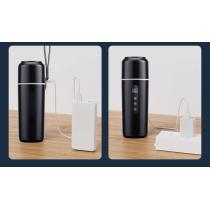 ATLI Portable Car Water Heater, 12V/24V Vehicle Electric Boiling Cup with Temperature Control