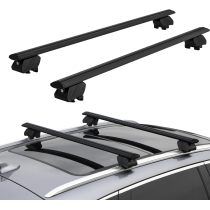 RR1226 Aluminum Luggage Rack Cargo Carrier with 2 Pair of Mounting Clamps Fit for Most Car Vehicle SUV
