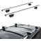 RR1226 Aluminum Luggage Rack Cargo Carrier with 2 Pair of Mounting Clamps Fit for Most Car Vehicle SUV