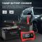 ATLI 12V 24V Voltage Smart Battery Charger/Maintainer - Automatic Car Truck Boat SUV AGM Lithium Lead Acid Battery Charging with LCD Display & Overcharge Protection