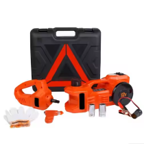 AtliFix ATFX-1341/1342 Car Repair 12V DC 3 in 1 Tire Inflator and Flashlight with Electric Impact Wrench 3T Electric Hydraulic car Floor Jack