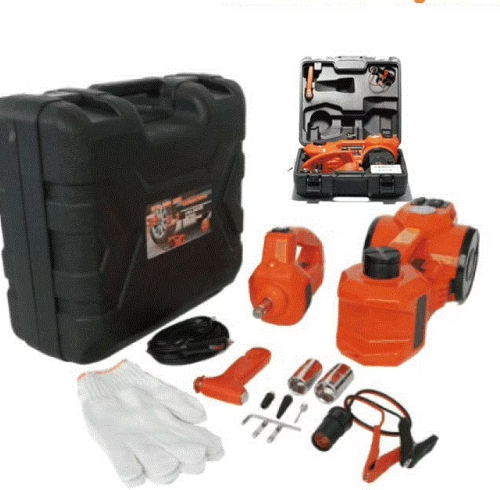 AtliFix ATFX-1341/1342 Car Repair 12V DC 3 in 1 Tire Inflator and Flashlight with Electric Impact Wrench 3T Electric Hydraulic car Floor Jack