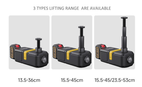ATLI ATFX-1561 21V Cordless Car Jack Kit 5 Ton Max Loading For AUTO Hydraulic Jack and Impact Wrench with 4Ah Battery