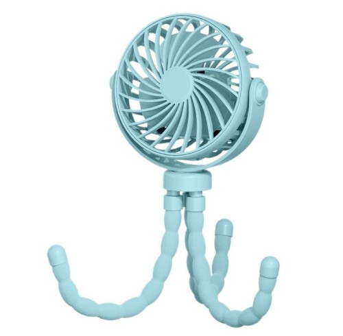 ATLI ATCEF-1015 5V 3W USB Baby Stroller Fan - Quiet Mini Clip-on Fan with Flexible Neck for Pram, Crib & Car Seat