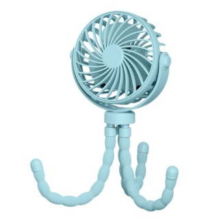 ATLI ATCEF-1015 5V 3W USB Baby Stroller Fan - Quiet Mini Clip-on Fan with Flexible Neck for Pram, Crib & Car Seat