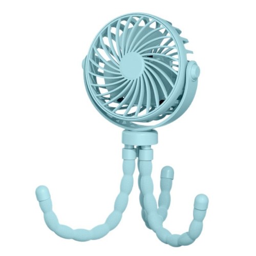 ATLI ATCEF-1015 5V 3W USB Baby Stroller Fan - Quiet Mini Clip-on Fan with Flexible Neck for Pram, Crib & Car Seat