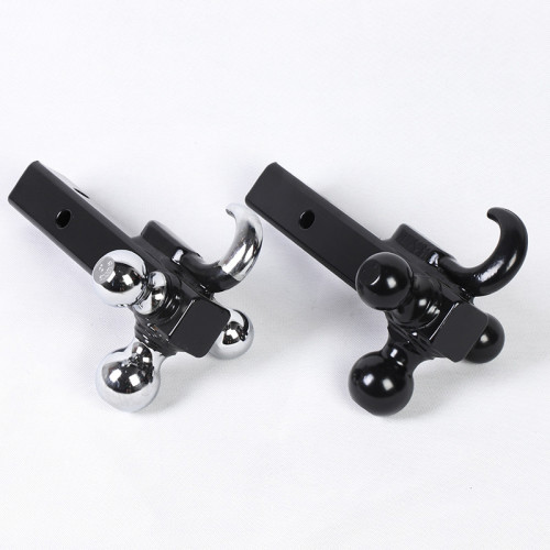 Heavy Duty Three-Ball Trailer Towing Arm with Hook - 7500 lbs Capacity, Forged Steel Towing Hitch Attachment, Compatible with Tractors, Trucks, Agricultural Machinery