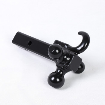 Heavy Duty Three-Ball Trailer Towing Arm with Hook - 7500 lbs Capacity, Forged Steel Towing Hitch Attachment, Compatible with Tractors, Trucks, Agricultural Machinery