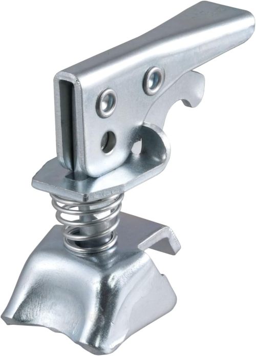 Lock Coupler Replacement Latch for 2-Inch Trailer Hitch Ball, Clear Zinc Plated Steel