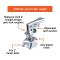 Lock Coupler Replacement Latch for 2-Inch Trailer Hitch Ball, Clear Zinc Plated Steel