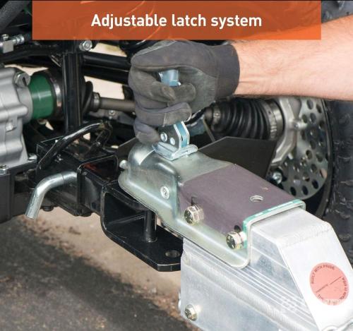 Lock Coupler Replacement Latch for 2-Inch Trailer Hitch Ball, Clear Zinc Plated Steel
