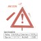 Atli ATAR1020W car warning sign Car strong Triangle warning stand dangerous failure reflective sign