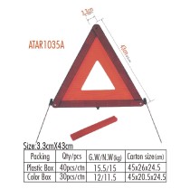 ATAR1035 Reflective Street Safety Led Traffic Large Warning Triangle Sign Foldable Road Emergency Car Breakdown sign