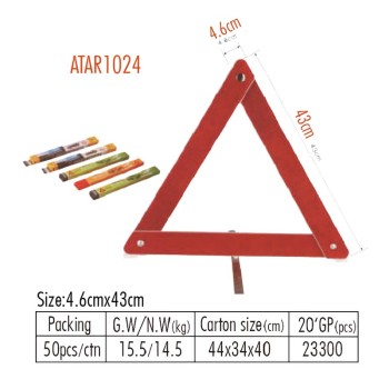 Atli ATAR1024 car warning sign Car strong Triangle warning stand dangerous failure reflective sign folding Triangle