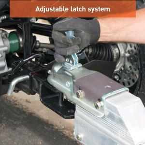 Coupler Replacement Latch for 2-Inch Trailer Hitch Ball, CLEAR ZINC