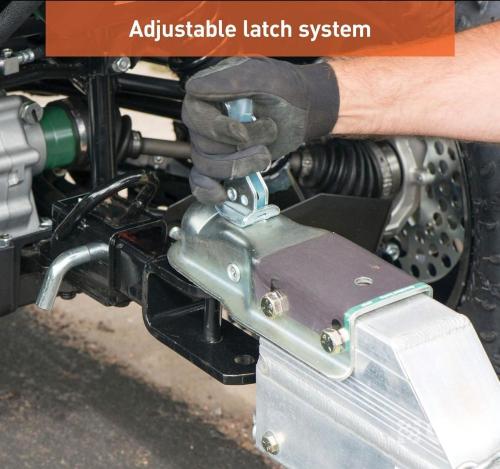 Coupler Replacement Latch for 2-Inch Trailer Hitch Ball, CLEAR ZINC