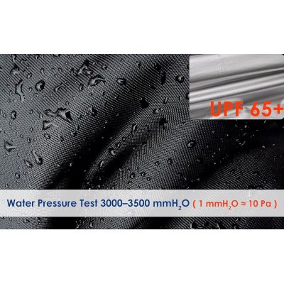 ATCZ-4754 All Season Black Waterproof Sun Motorcycle Cover