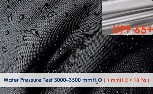 ATCZ-4754 All Season Black Waterproof Sun Motorcycle Cover