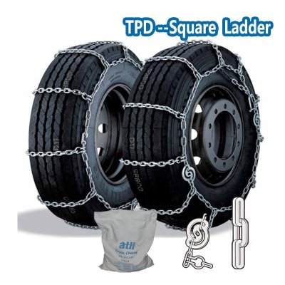 ATLI TPD square link Truck chains with Double CAM Catena da Neve Auto
