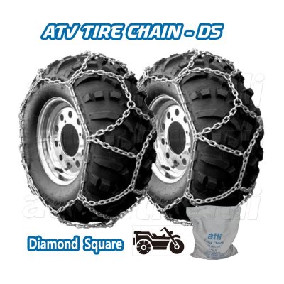 ATLI Diamond Square link Type Standard ATV Tire Chains Chaîne à Neige Auto