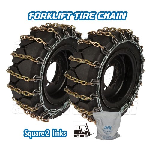 ATLI FTD2-Square Link Reinforced Forklift Tire Chains Catena da Neve Auto