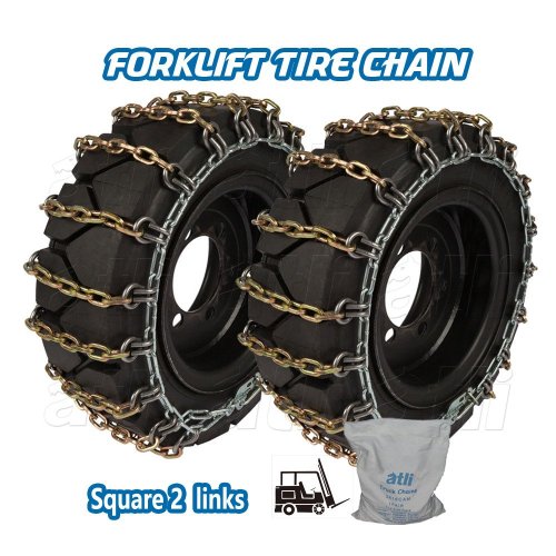 ATLI FTD2-Square Link Reinforced Forklift Tire Chains Chaîne à Neige Auto