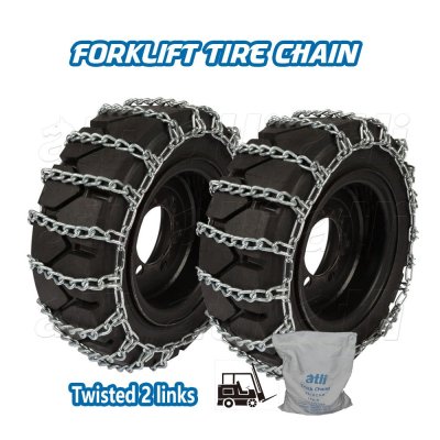 ATLI FL2-Twisted Link Ladder Type Forklift Tire Chains Chaîne à Neige Auto