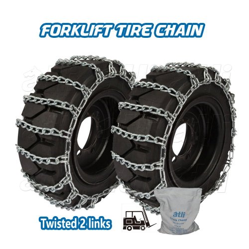 ATLI FL2-Twisted Link Ladder Type Forklift Tire Chains Catena da Neve Auto