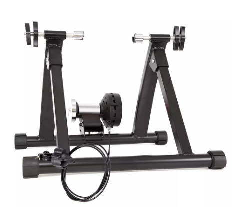 Bike Trainer Stand Indoor Riding Steel Bicycle Exercise Stand with Noise Reduction Wheel Magnetic Stationary Stand