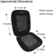 ATSC-5050 Black Velvet And Wooden Beaded Car Seat Cover Comfort Massage Cool Auto Seat Cushion