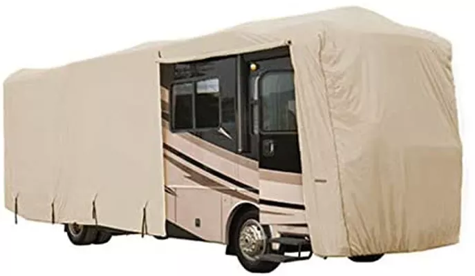 High Quality Non-woven Fabric Wind Resistant Sunshade Class A RV Cover/Motorhome Cover/Caravan Cover