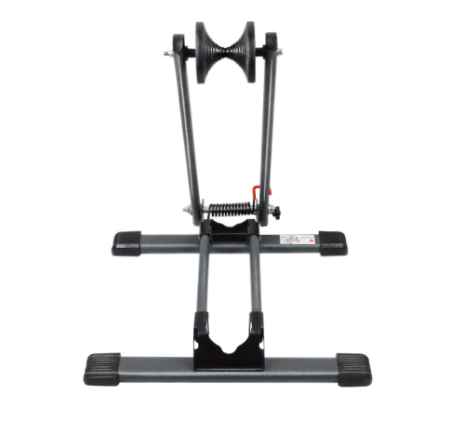 Atliprime Foldable Floor Bike Stand Portable Bicycle Storage Holder Mountain Bikes Adjustable Cycle Parking Rack