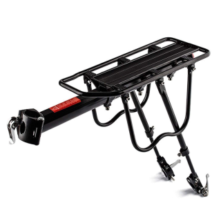 Black Alloy Bike Bicycle Seat Post Frame Holder Rear Cargo Rack