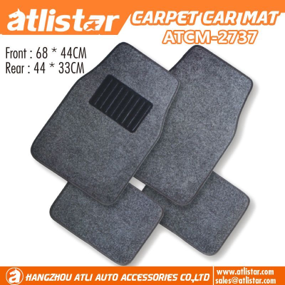 High Quality Car Mat Heavy Duty Hard Wearing Carpet Universal Heelpad Non-Slip Backing