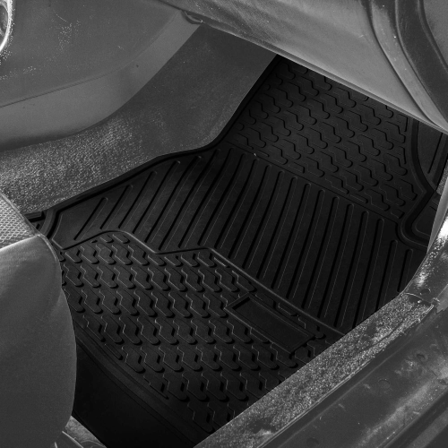 All Weather Car Floor Mats Fit Full Set  Cuttable For Most Cars, Sedan, SUV, Truck